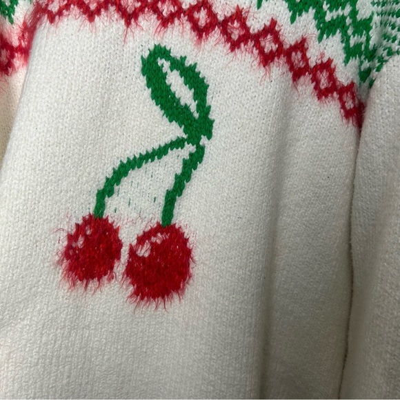 NWT Free People Cherry Heart Mini Sweater Dress - Picture 4 of 11